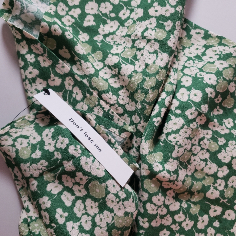 Reformation Calix Mento Mini Dress Bias Cut Ditsy Floral Cottagecore Spring S - Picture 10 of 14